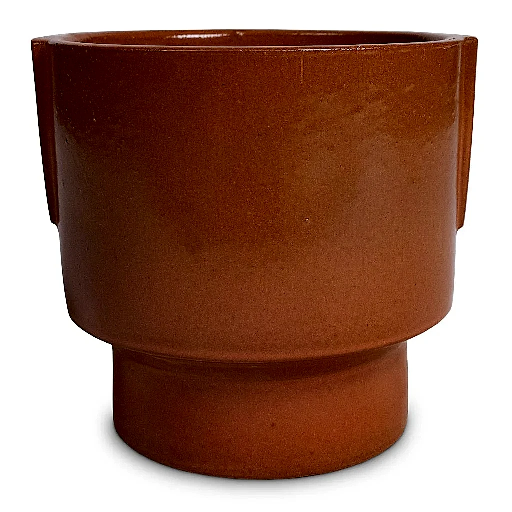 Aries Handles Plant Pot - Bright Rust