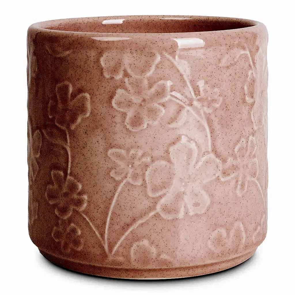 Betsy Pot Floral Pink - 13.5x12cm