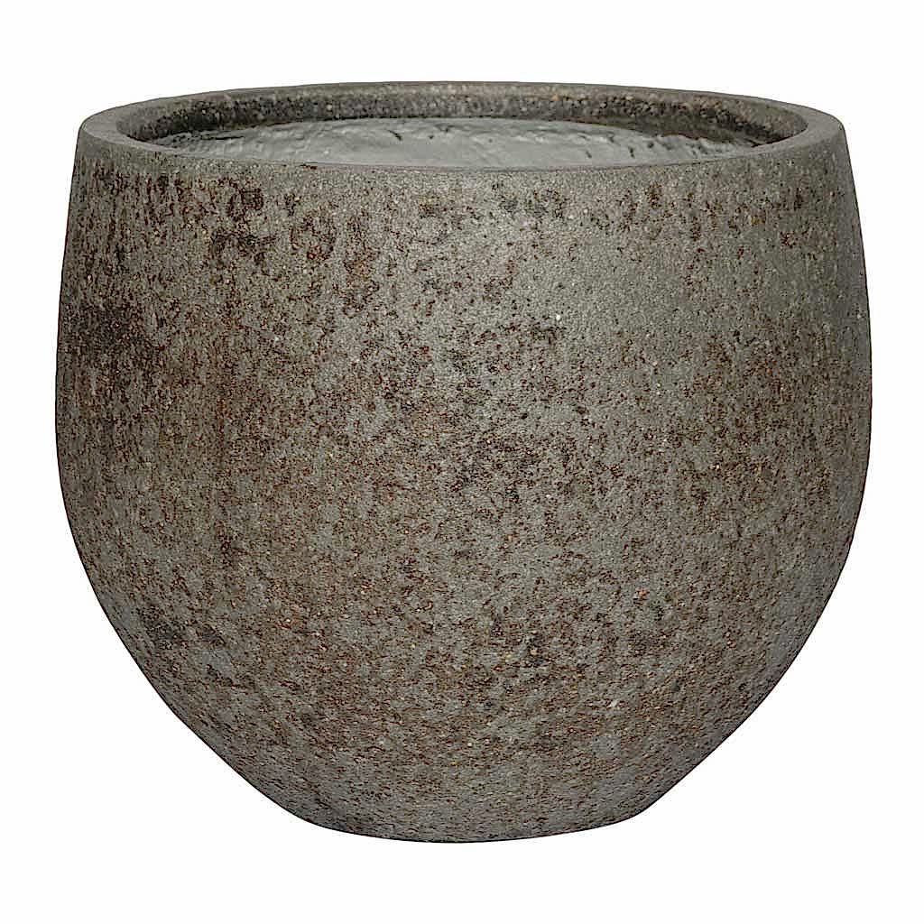 Cement & Stone Mini Orb Plant Pot - Granite Grey