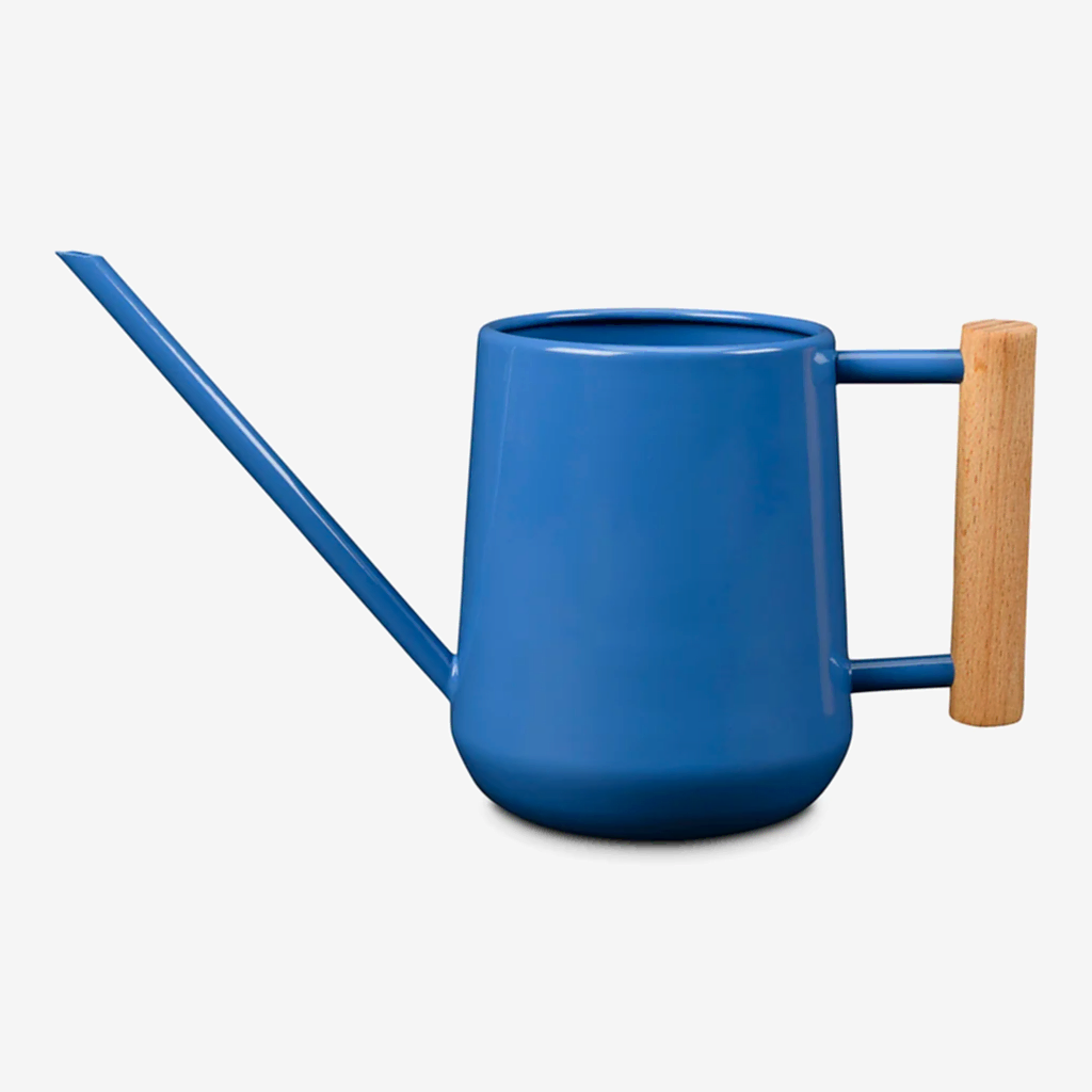 Indoor Watering Can 0.7L Cotswold Blue with Beech Handle