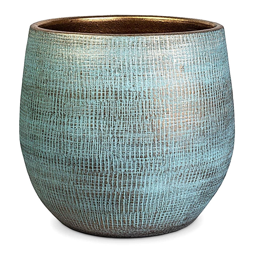 Ryan Plant Pot - Blue Gold