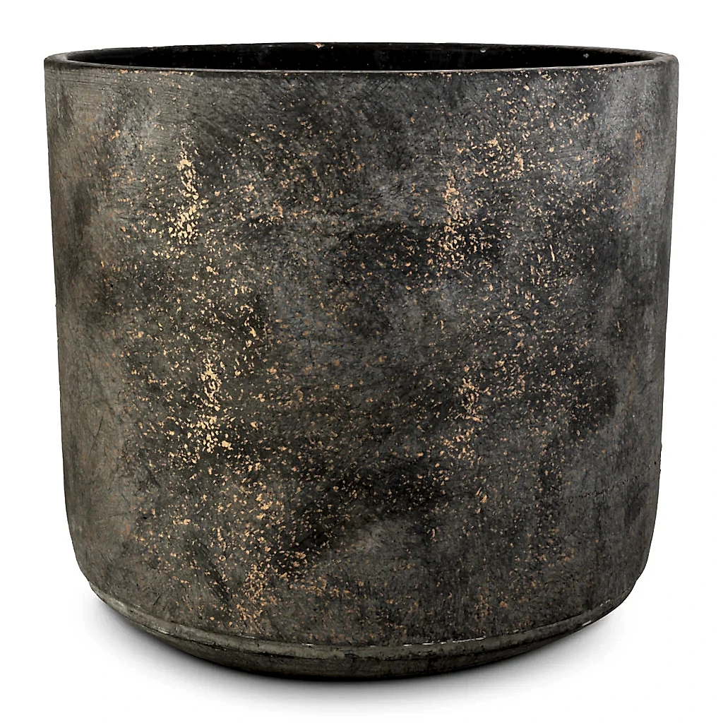 Saar Plant Pot - Earth Cement - 26 x 25cm