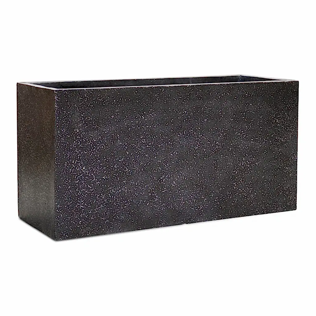 Terrazzo Trough Planter - Black