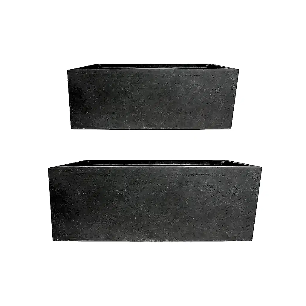 Amfa Trough Planters Set of 2 Grey