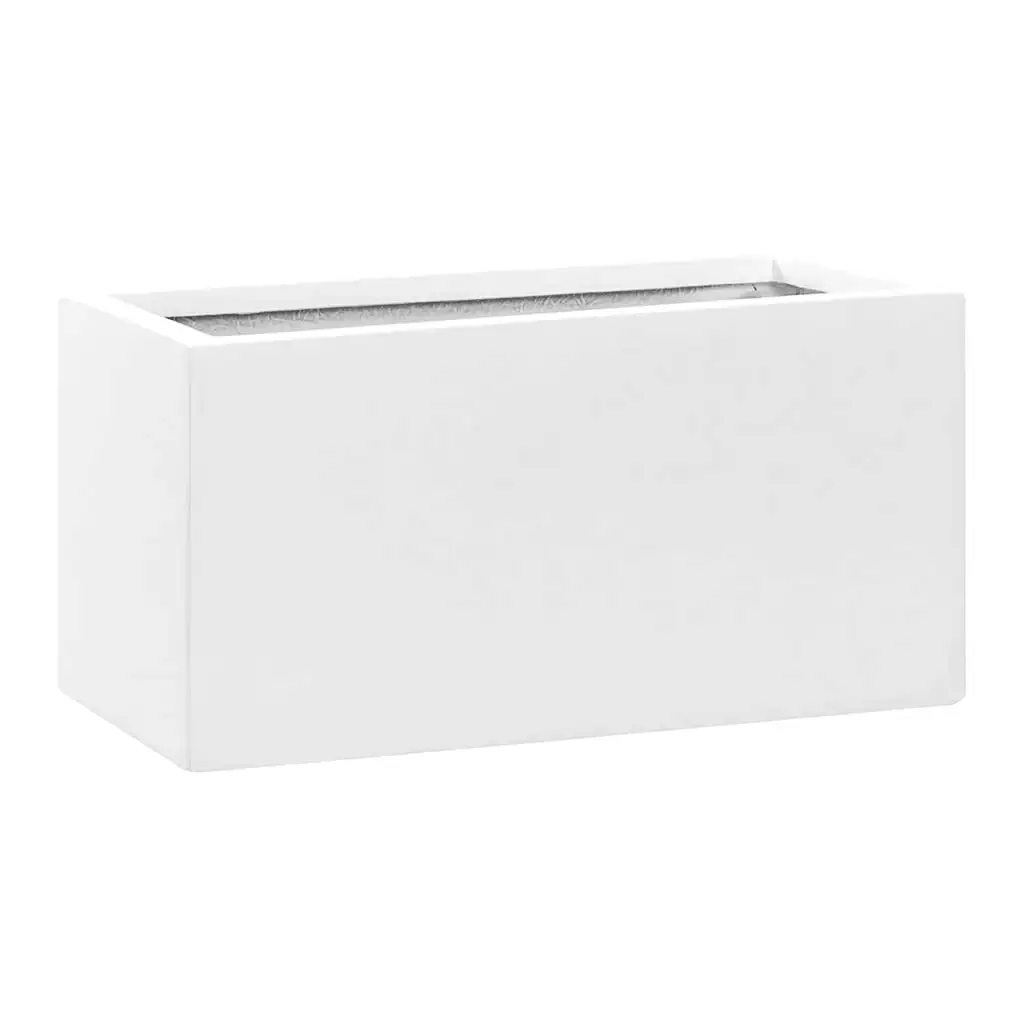 Balcony Planter - Matt White 40 x 20 x 20cm