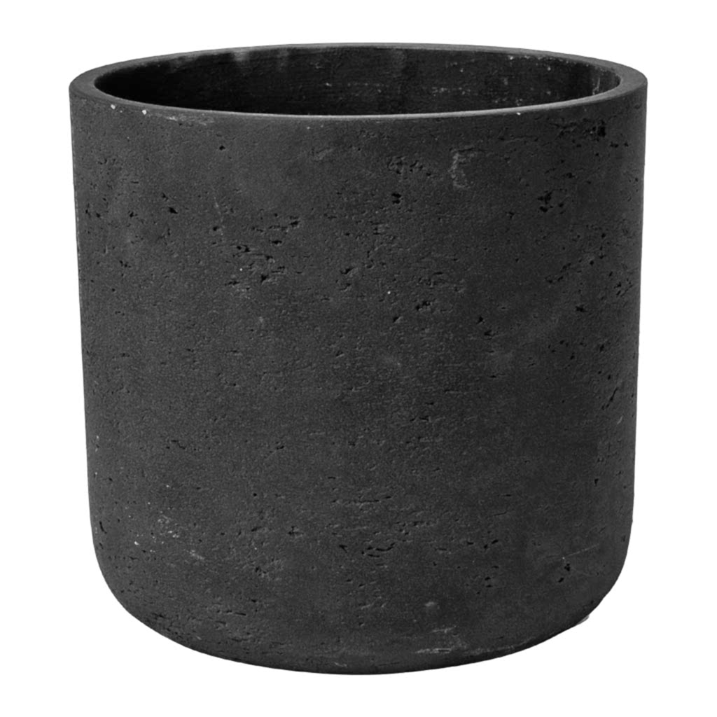 Charlie Plant Pot - Black Washed - Medium