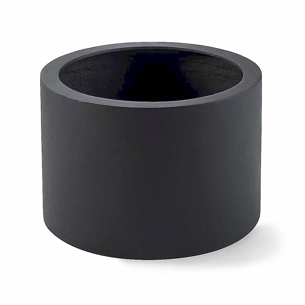Grigio Cylinder Planter - Anthracite Concrete