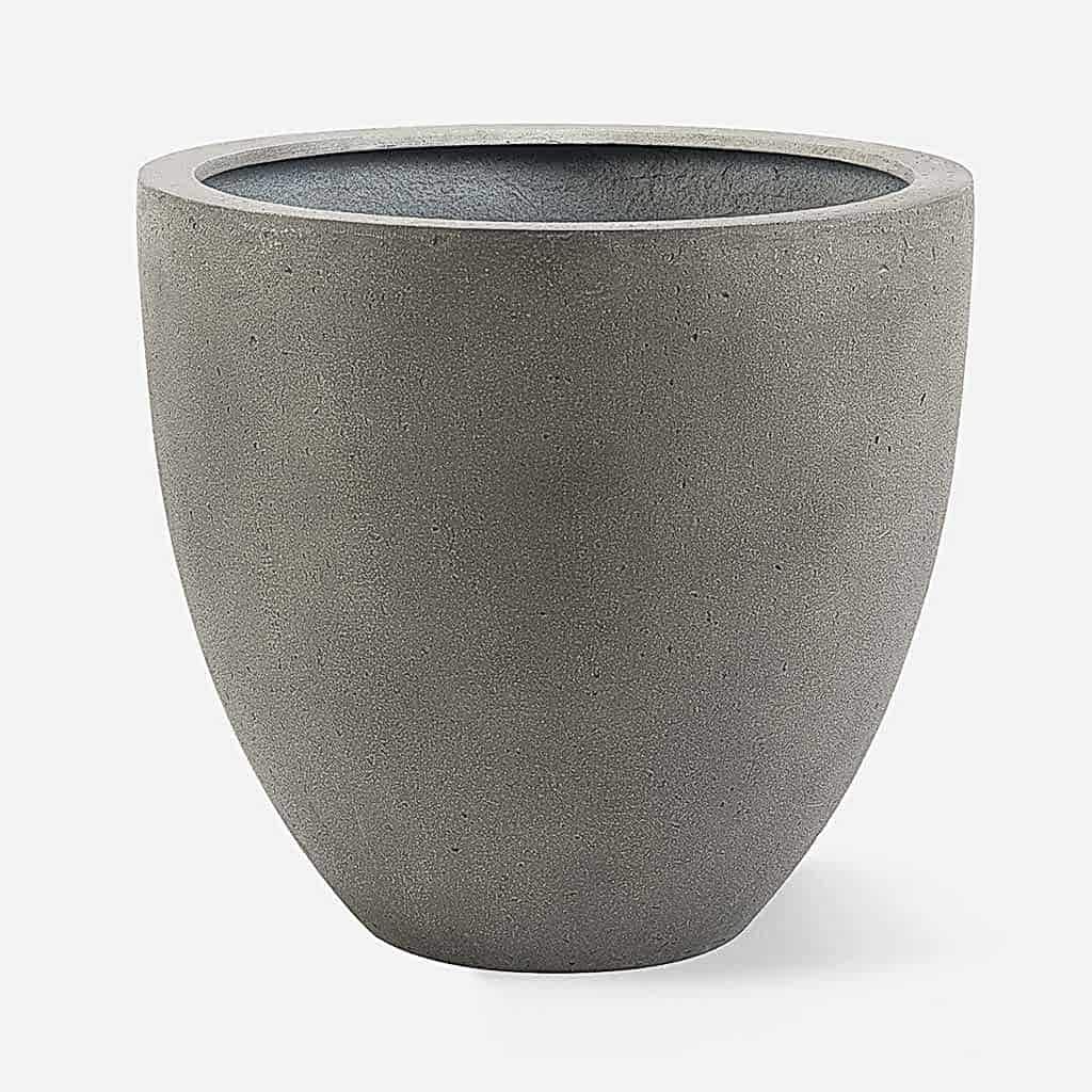 Grigio Egg Pot Planter - Natural Concrete