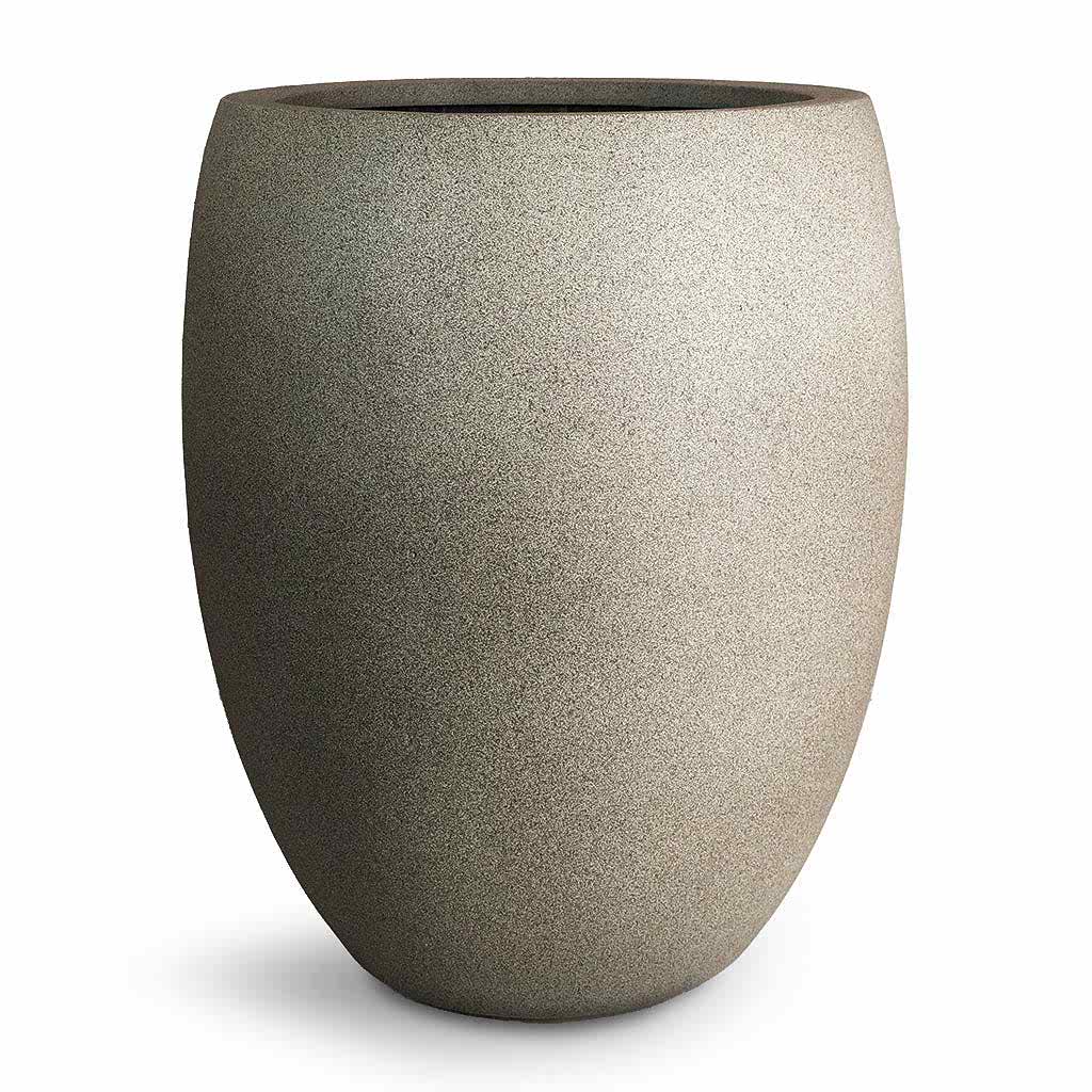 Grigio Tall Balloon Planter - Natural Concrete