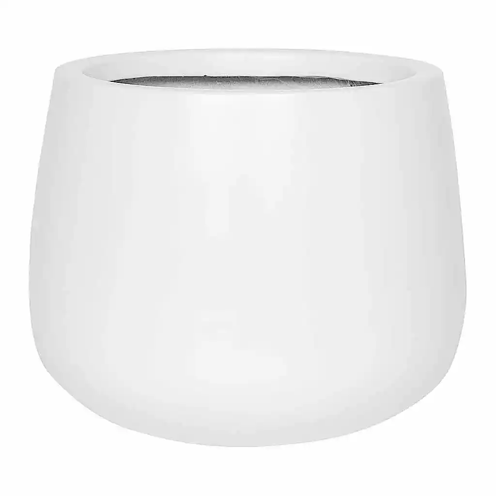 Kevan Plant Pot - Matt White 25 x 21cm