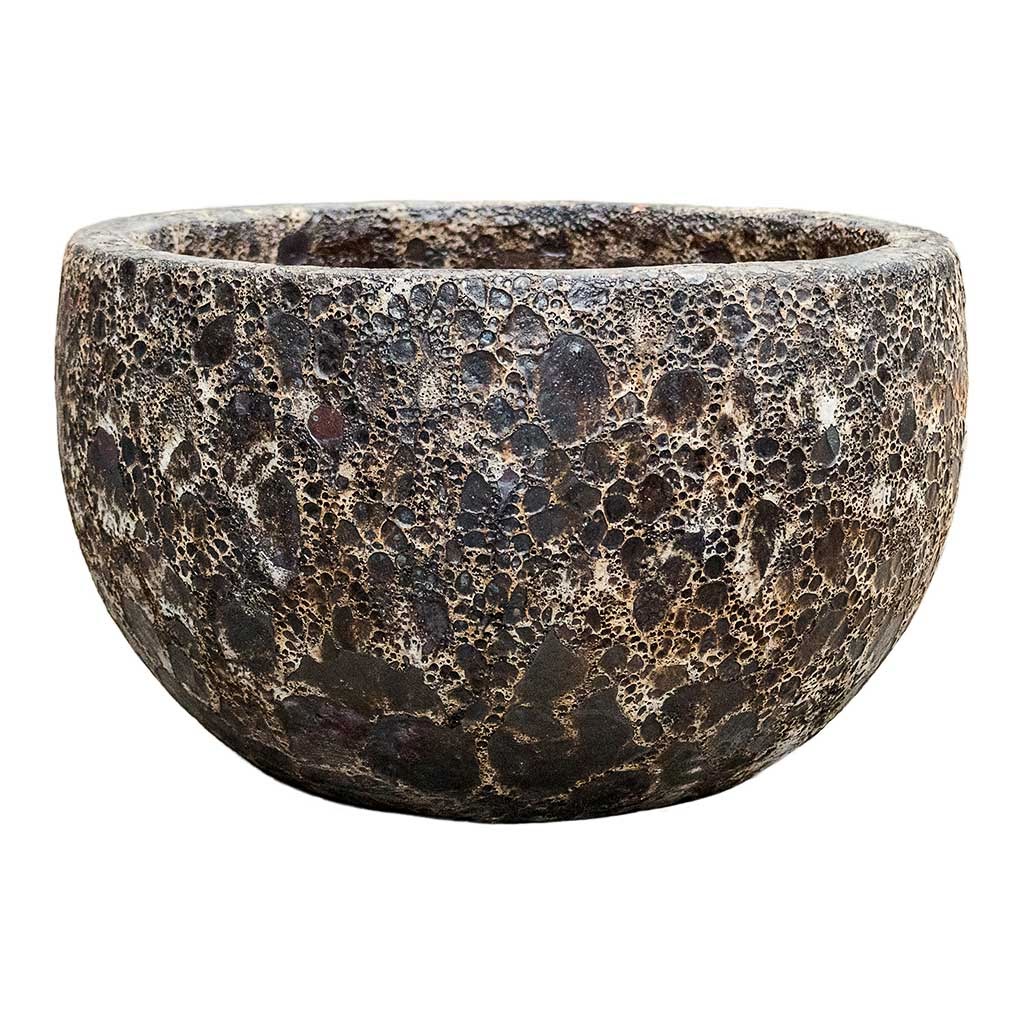 Lava Bowl Relic Planter - Black