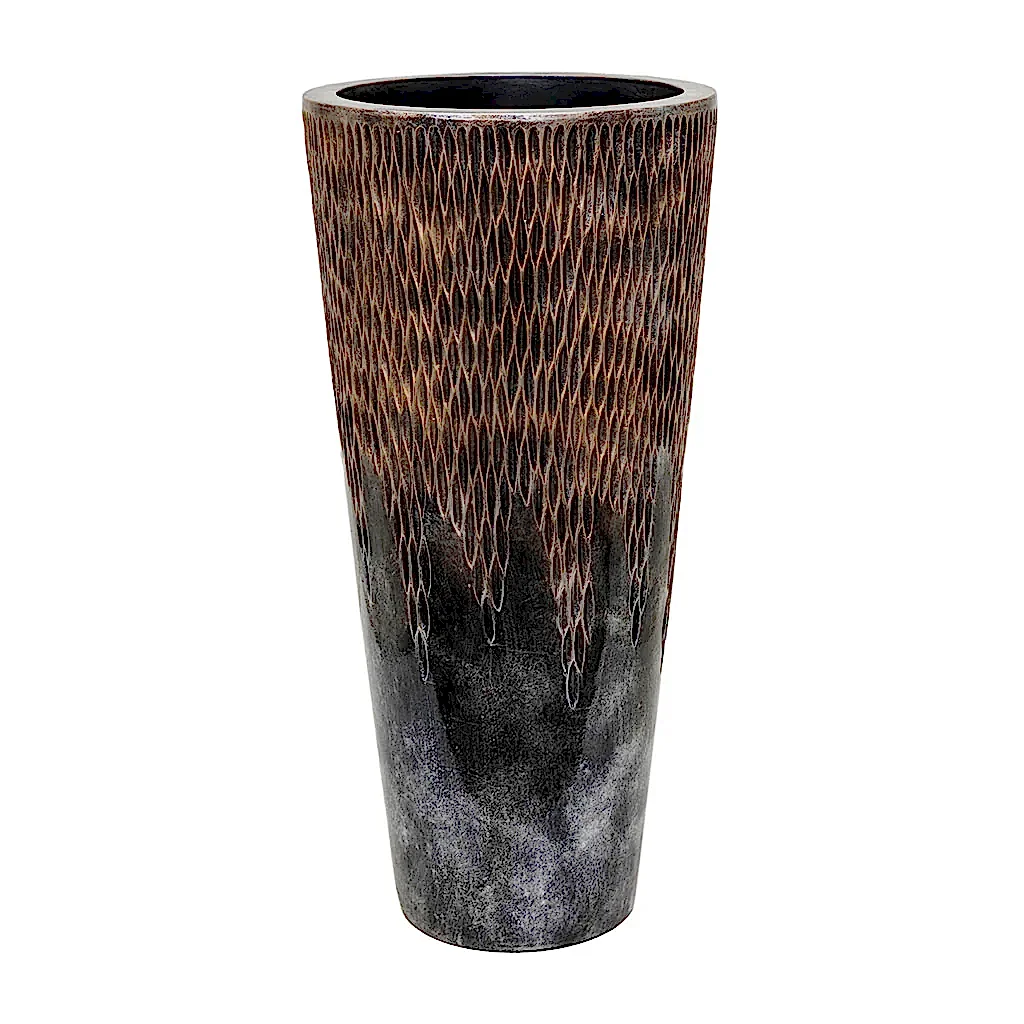 Luxe Lite Comet Straight Partner Planter - Bronze