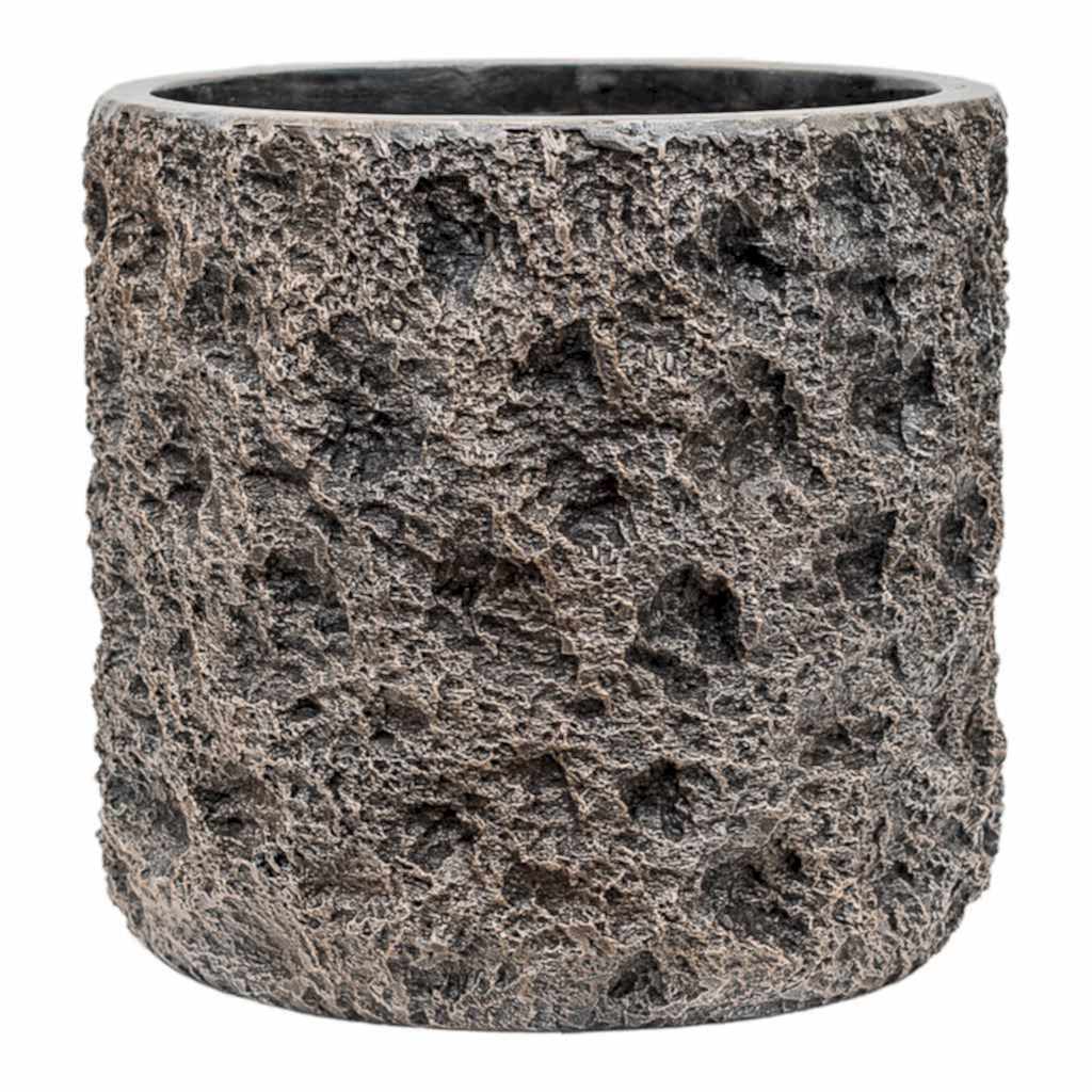 Luxe Lite Moon Cylinder Planter Bronze