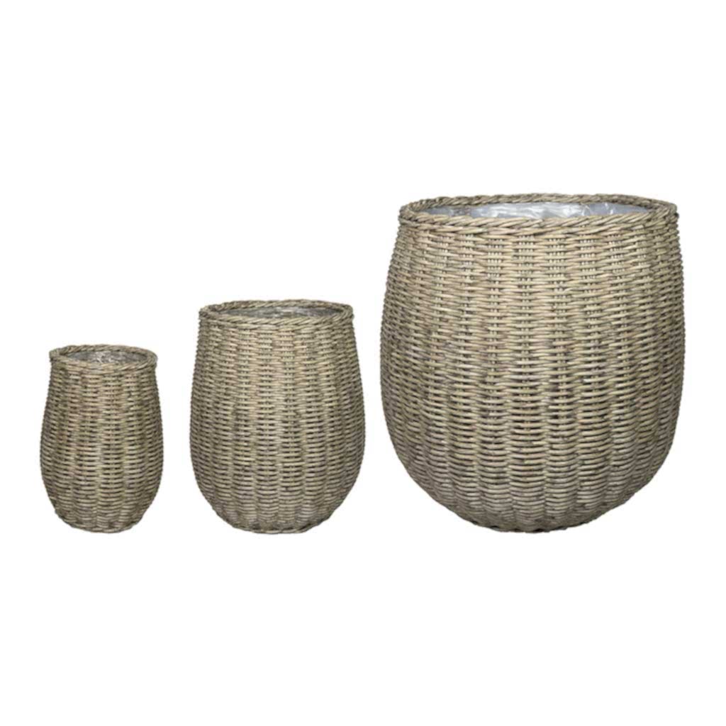 Siona Wicker Plant Baskets Set of 3 - Natural