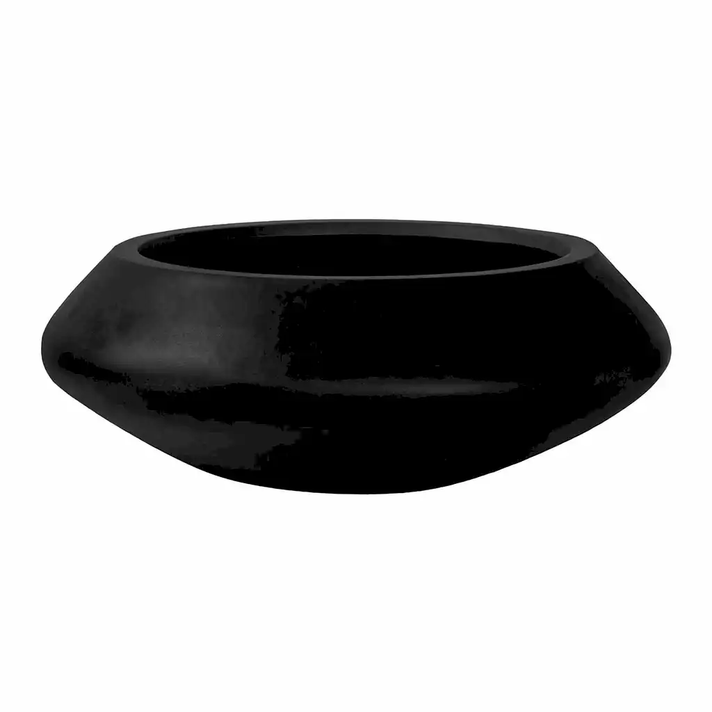 Tara Natural Planter - Black