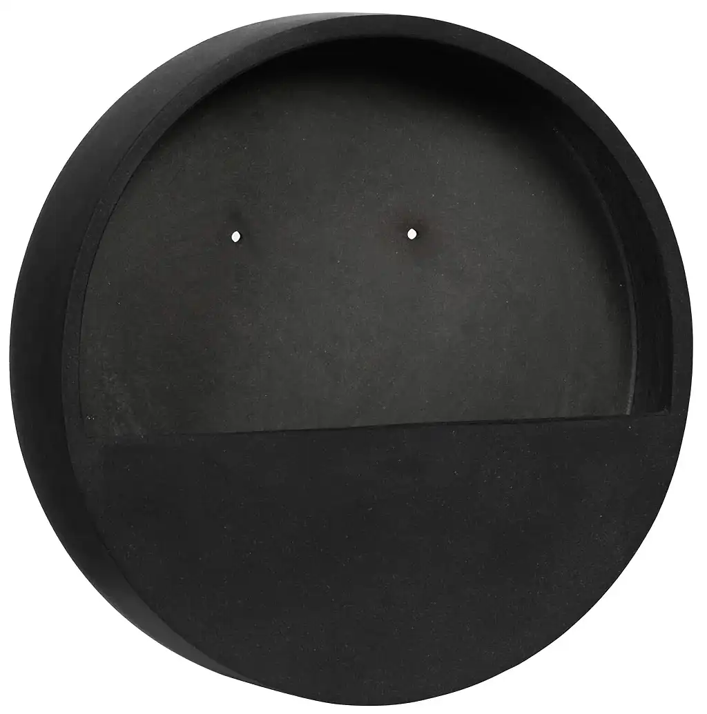 Wally Natural Wall Planter - Black Angled
